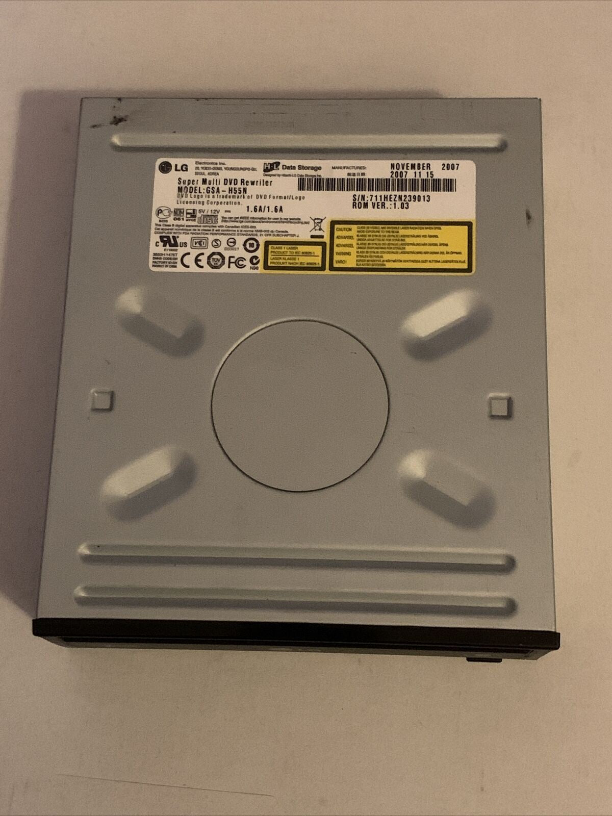 LG Super Multi DVD Drive GSA-H55N DVD±RW (±R DL) / DVD-RAM drive -IDE