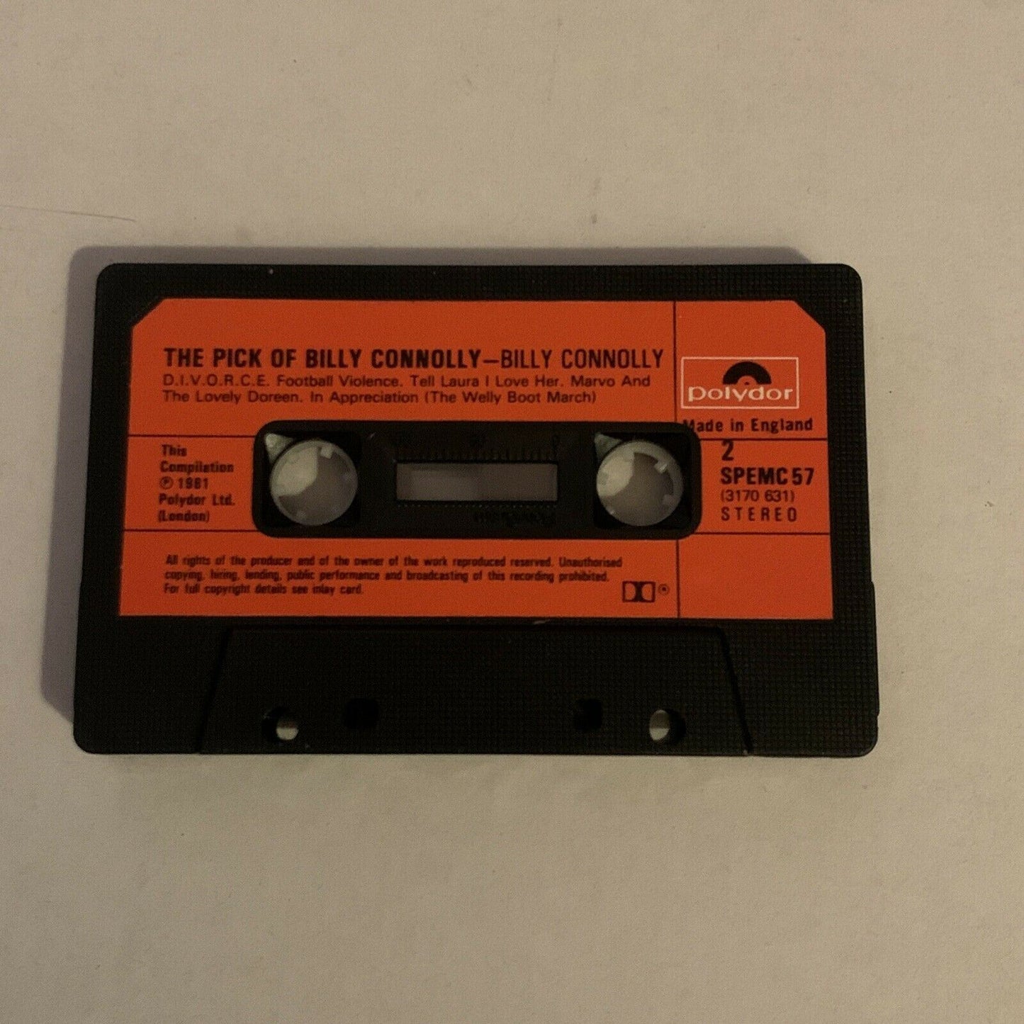 The Pick Of Billy Connolly - Audio Cassette Tape 1981