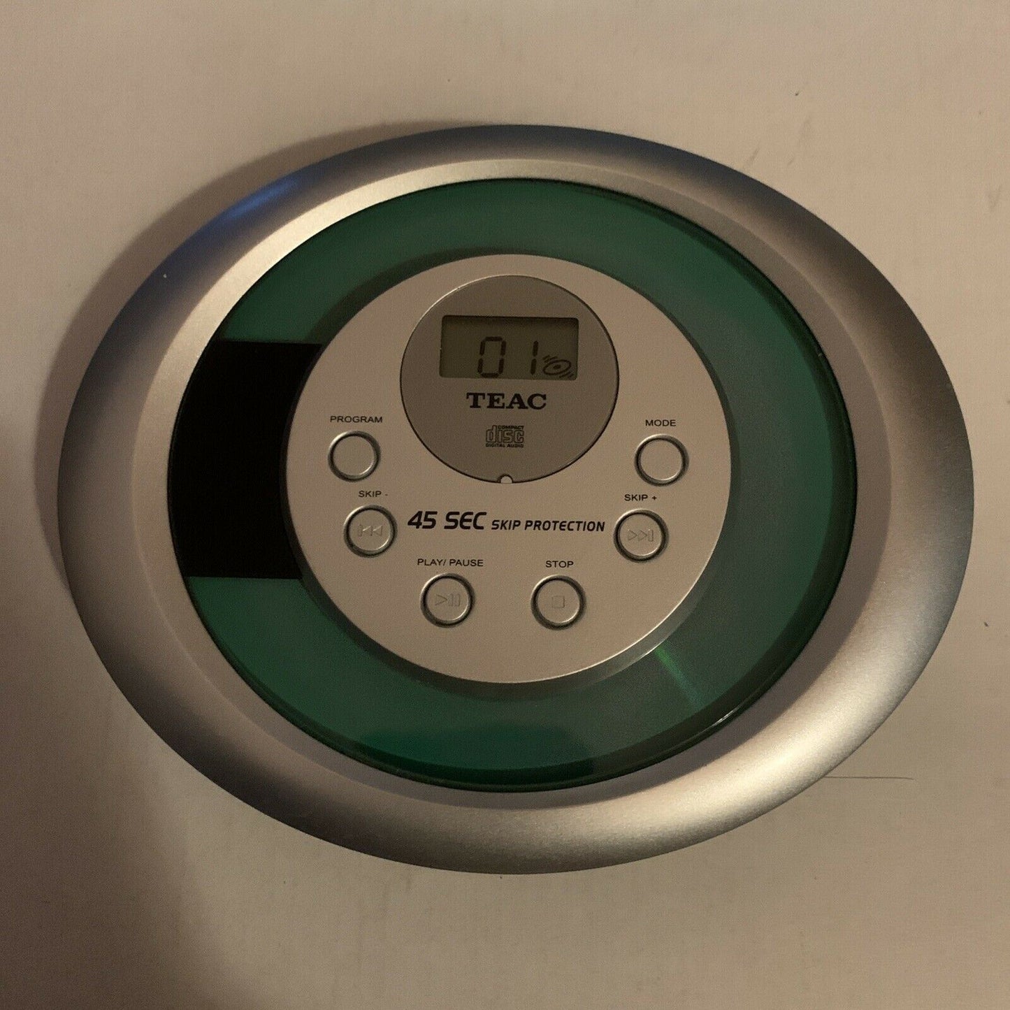 Teac Portable CD Player with Car Kit, AC Adapter and Headphones. CD-R/RW player