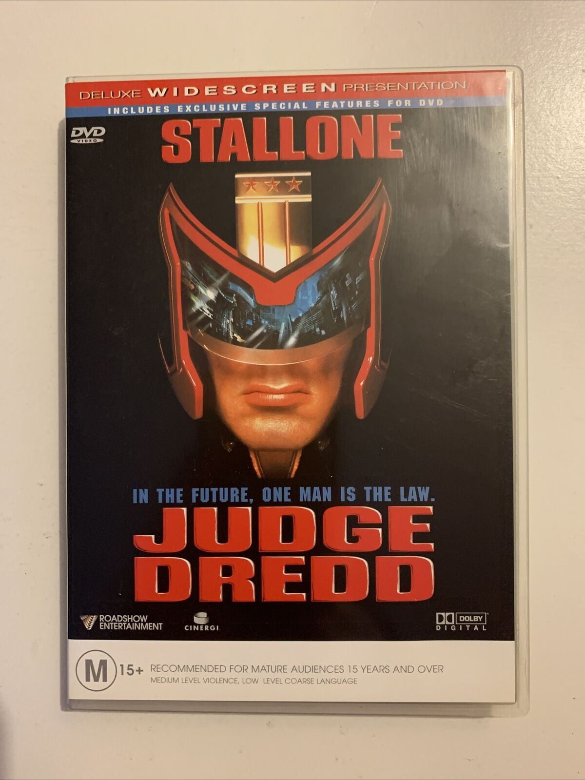 Judge Dredd - Deluxe Widescreen Edition (DVD, 1995) Sylvester Stallone. Region 4