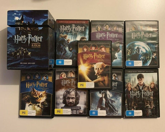 Harry Potter - Complete 8-Film Collection (DVD, 2011, 10-Disc) Region 4