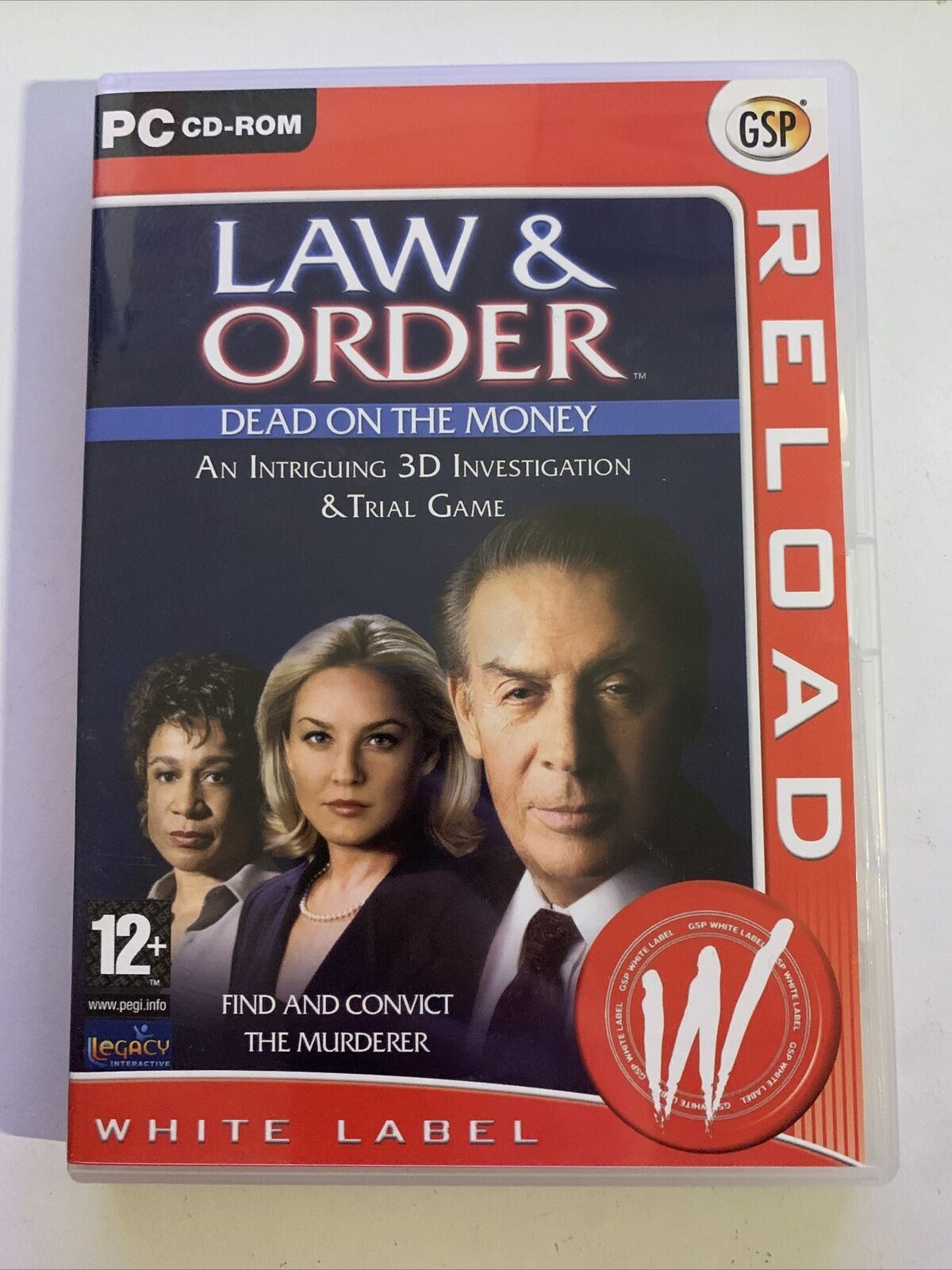 Law & Order: Dead On The Money - PC Windows Detective Game