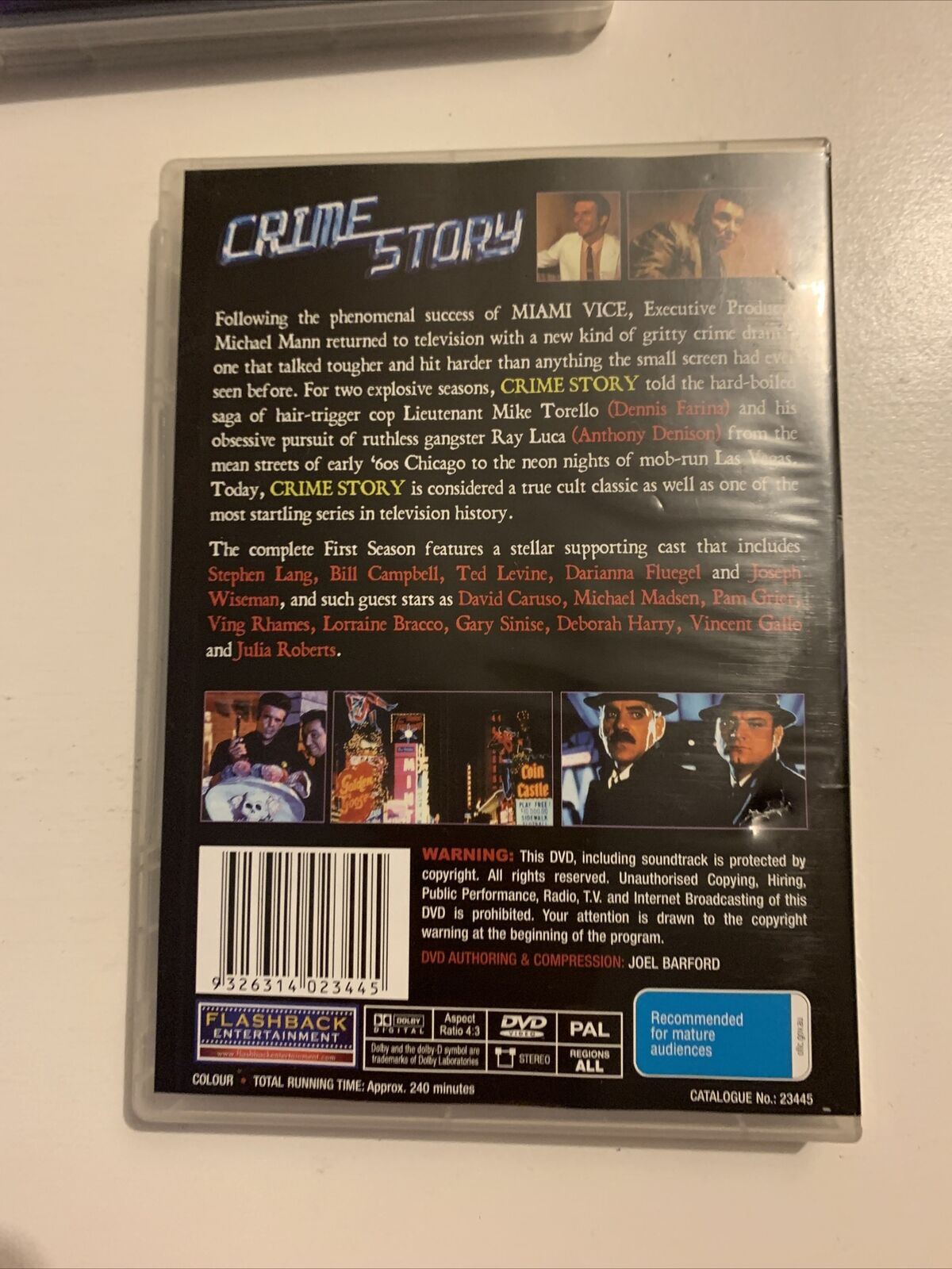 Crime Story Season 1 Vol 1,2,3 (DVD, 1986, 3-Disc) Dennis Farina. All Regions