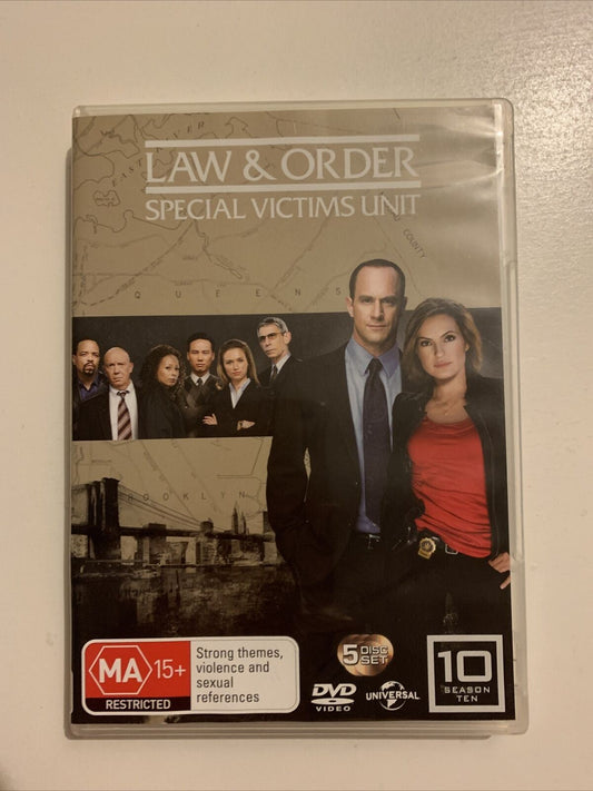 Law And Order - Special Victims Unit : Season 10 (DVD, 2009, 5-Disc) Region 4&2