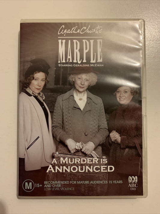 Miss Marple - A Murder Is Announced (DVD, 2005) Geraldine Mcewan Region 4