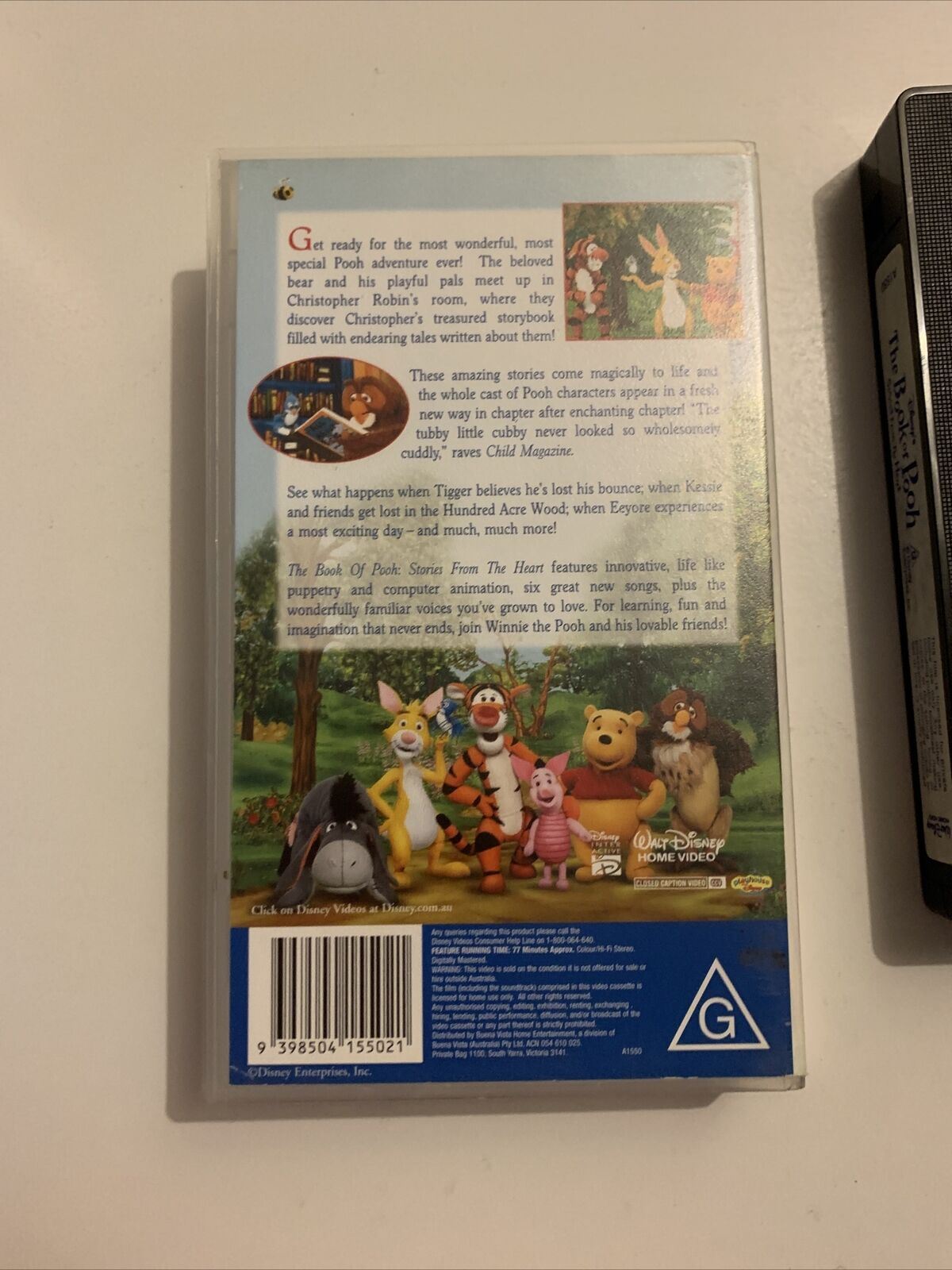 Disney's The Book of Pooh - Story From The Heart (VHS, 2001) PAL Winnie the Pooh