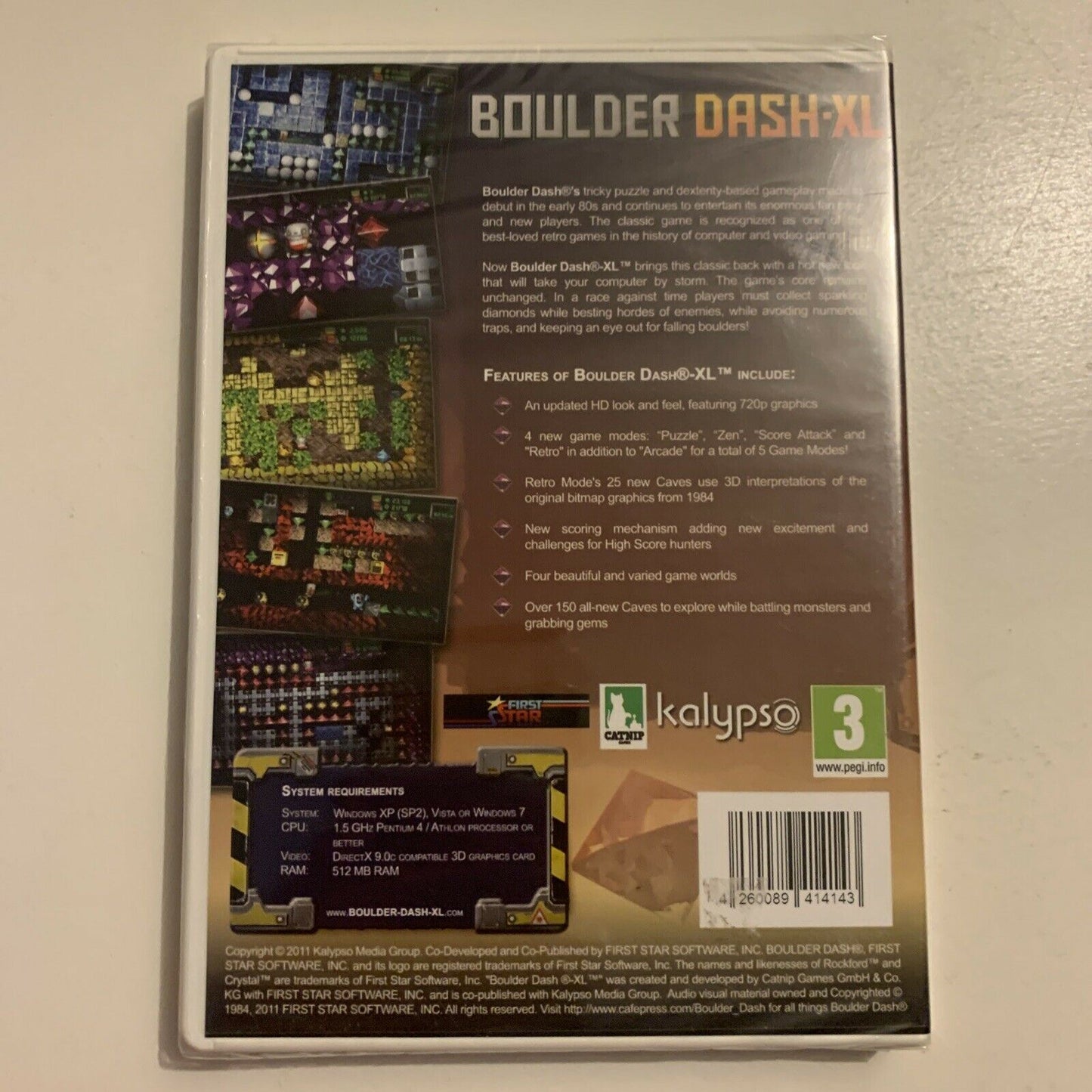 *New Sealed* Boulder Dash XL - PC Windows DVD-ROM Game