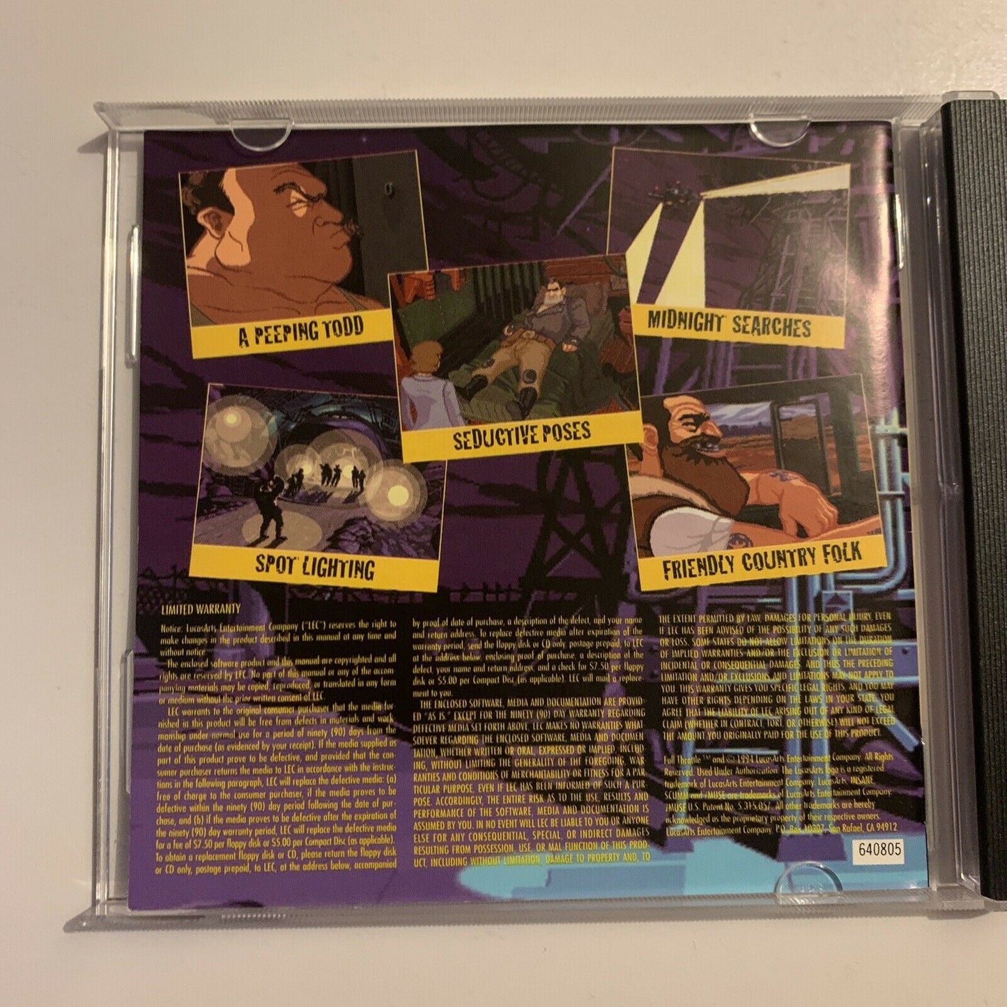 Full Throttle PC CDROM 1994