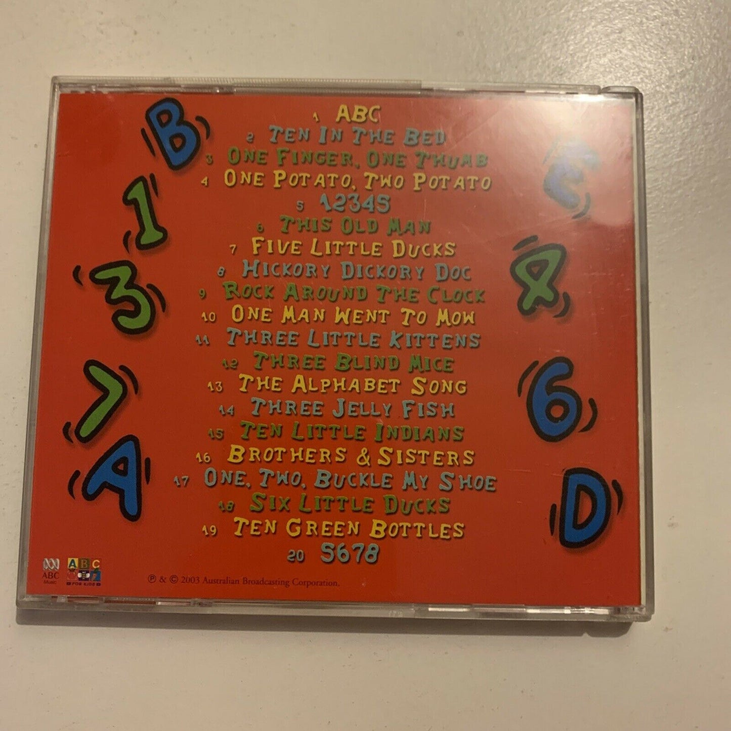 ABC For Kids - Counting & Alphabet Sing-a-Long (CD, 2003)