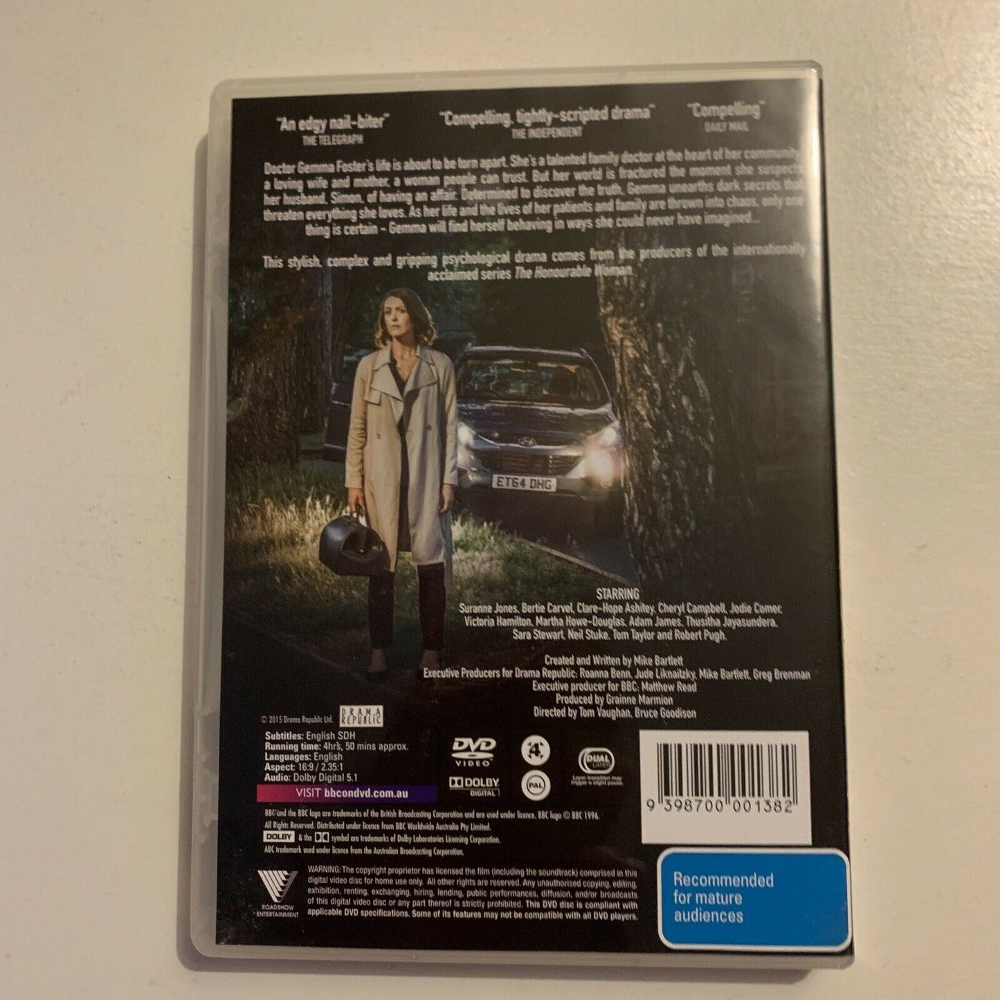 Doctor Foster : Season 1 (DVD, 2015, 2-Disc) Suranne Jones BBC Region 4