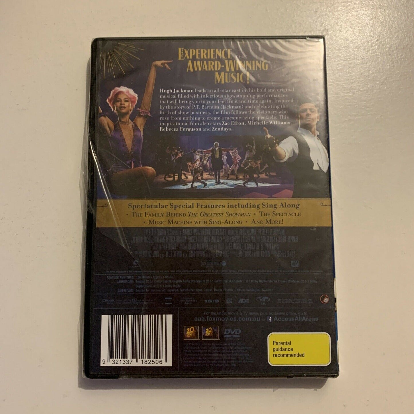 *New Sealed* The Greatest Showman (DVD, 2017) Hugh Jackman Region 4