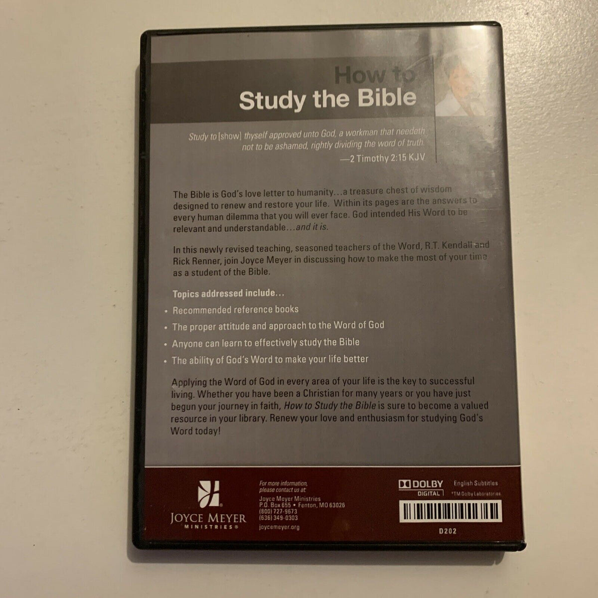 Joyce Meyer: How To Study The Bible (DVD) All Regions