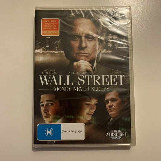 *New Sealed* Wall Street 2 Money Never Sleeps (DVD, 2010, 2-Disc) Region 4