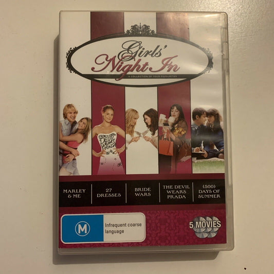 27 Dresses / 500 Days Summer / Bride Wars / Marley Me / Devil Wears Prada DVD