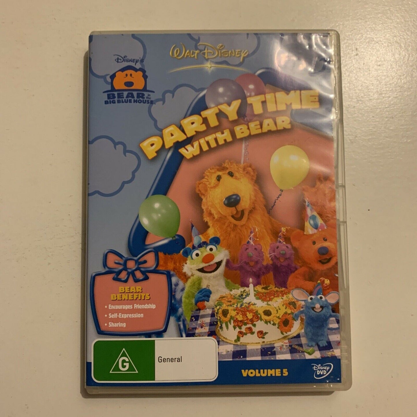 Bear In The Big Blue House - Party Time With Bear (DVD, 2000) Region 4