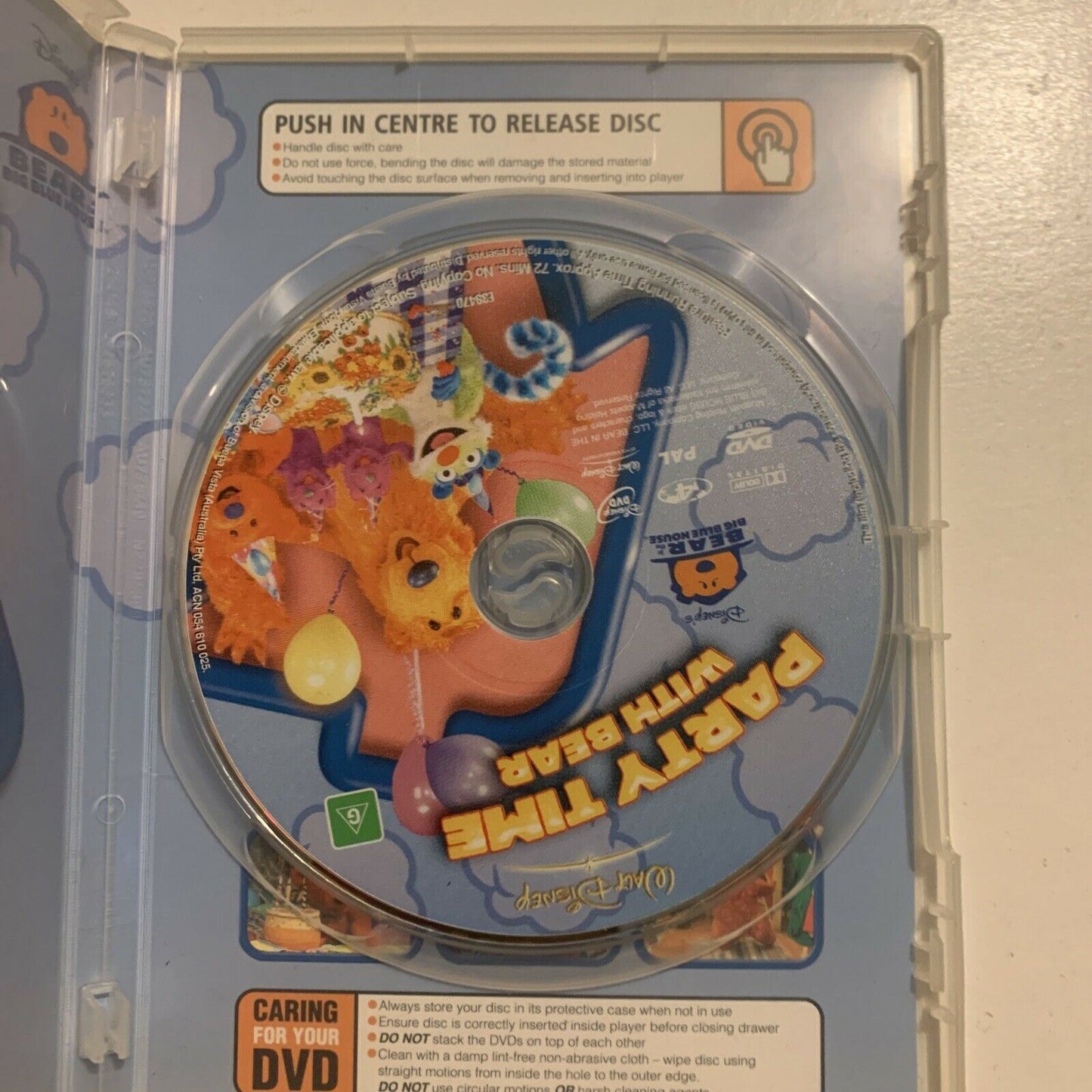 Bear In The Big Blue House - Party Time With Bear (DVD, 2000) Region 4