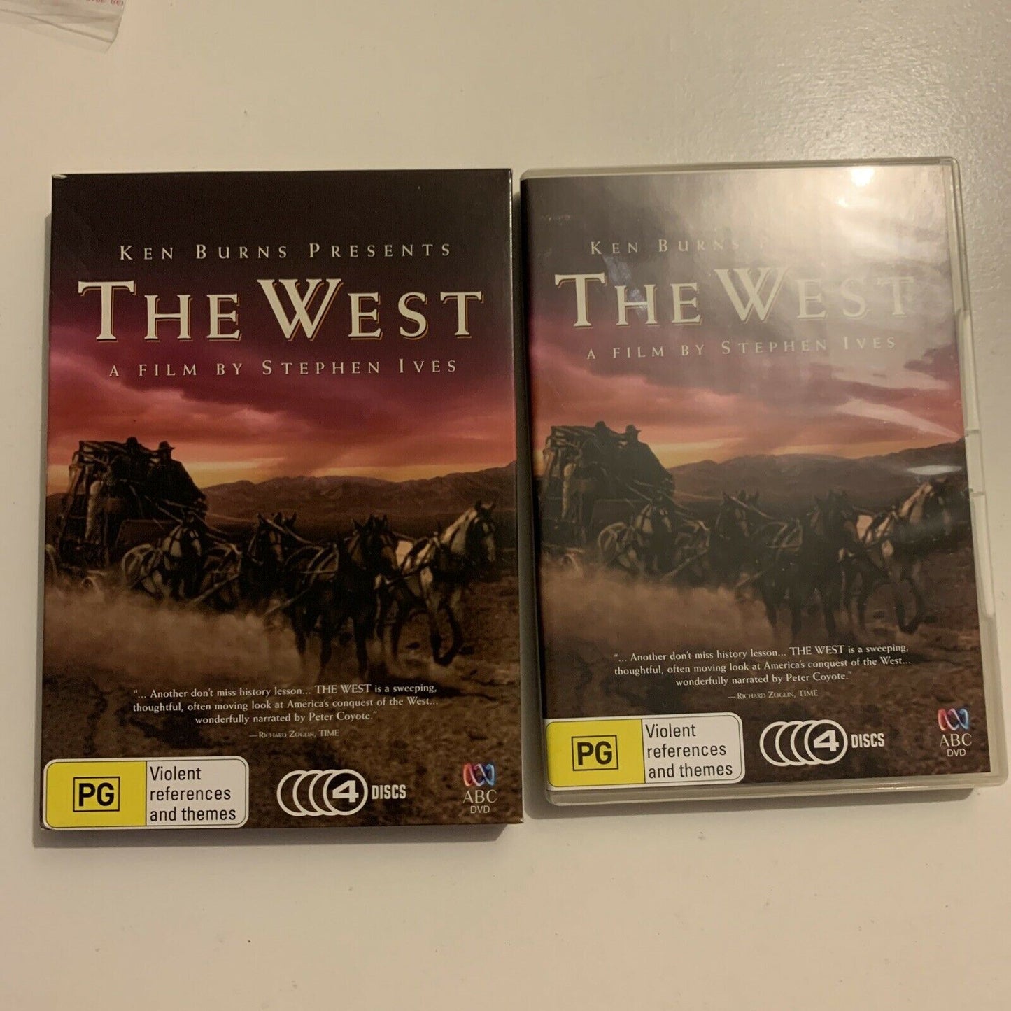 Ken Burns Presents: The West By Stephen Ives (DVD, 2010, 4-Disc) Region 4