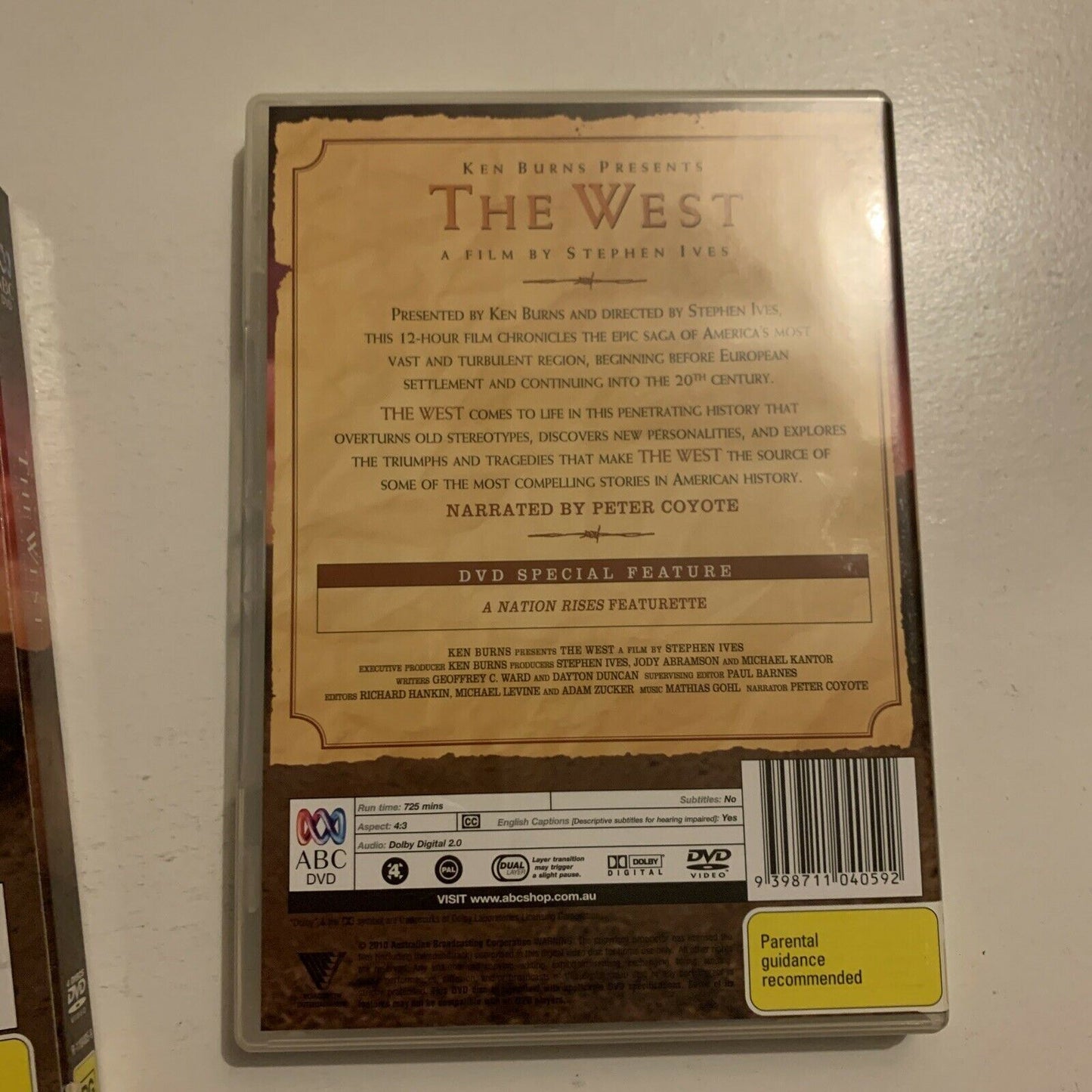 Ken Burns Presents: The West By Stephen Ives (DVD, 2010, 4-Disc) Region 4