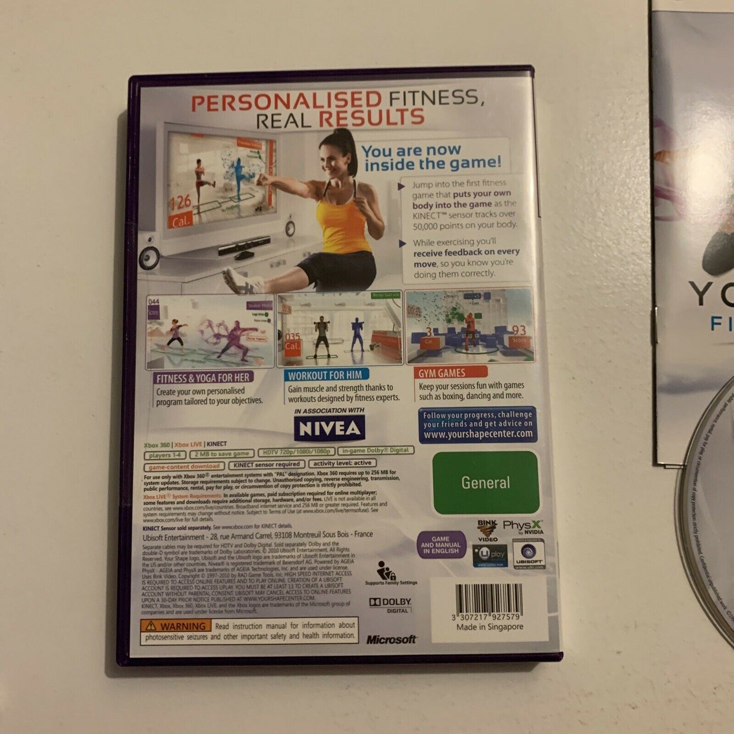 Your Shape Fitness Evolved - Microsoft Xbox 360 PAL Game With Manual