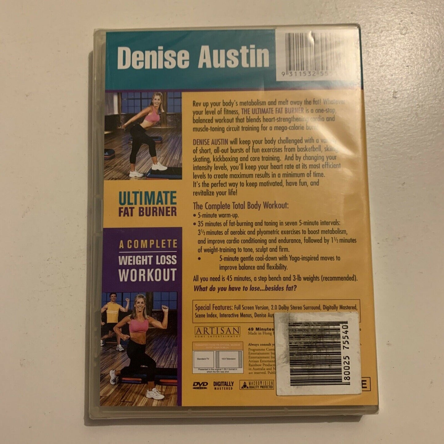 *New* Denise Austin ULTIMATE Fat Burner Complete Weight Loss Workout DVD Region4