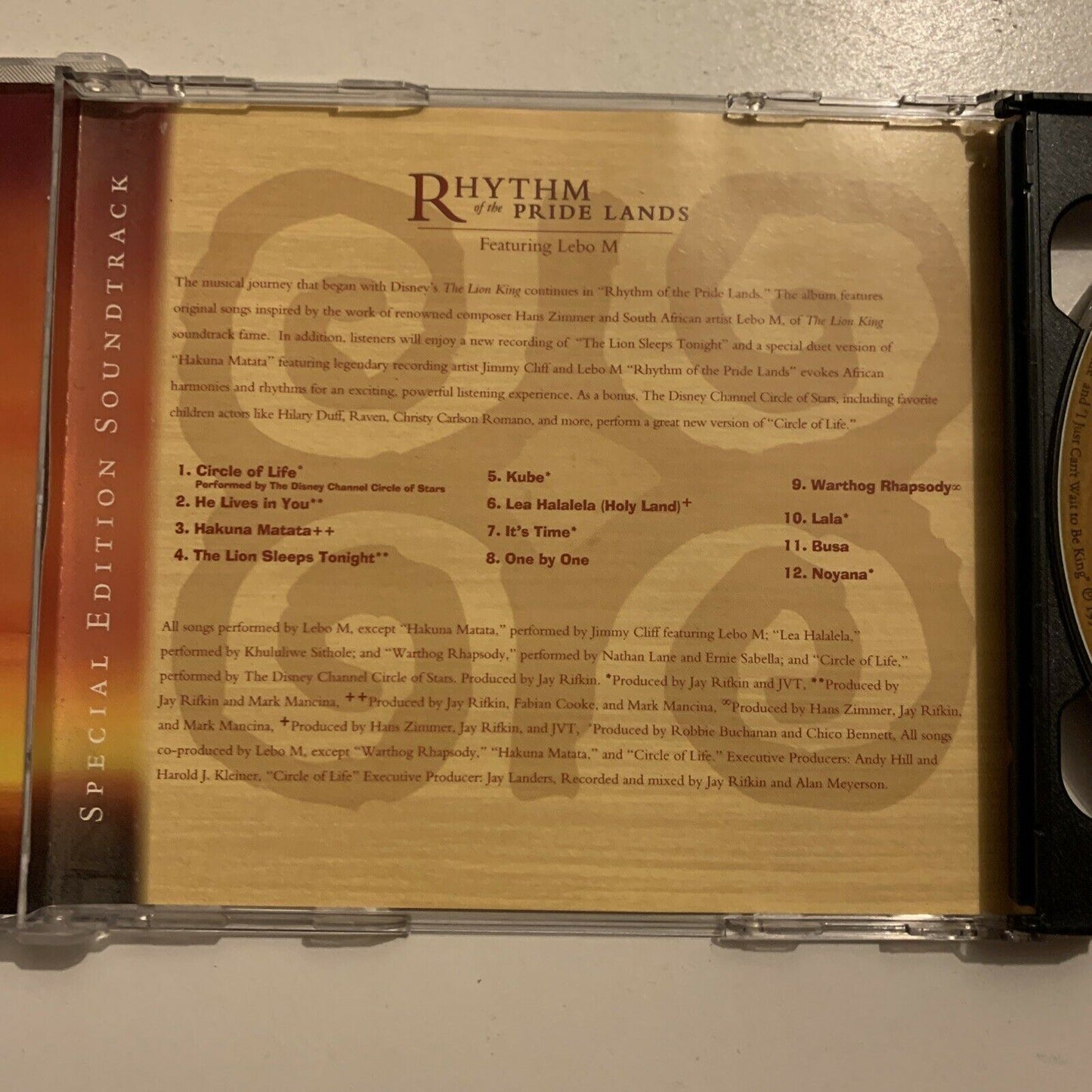 Walt Disney: The Lion King - Special Edition / Rhythms Of The Pride Lands CD