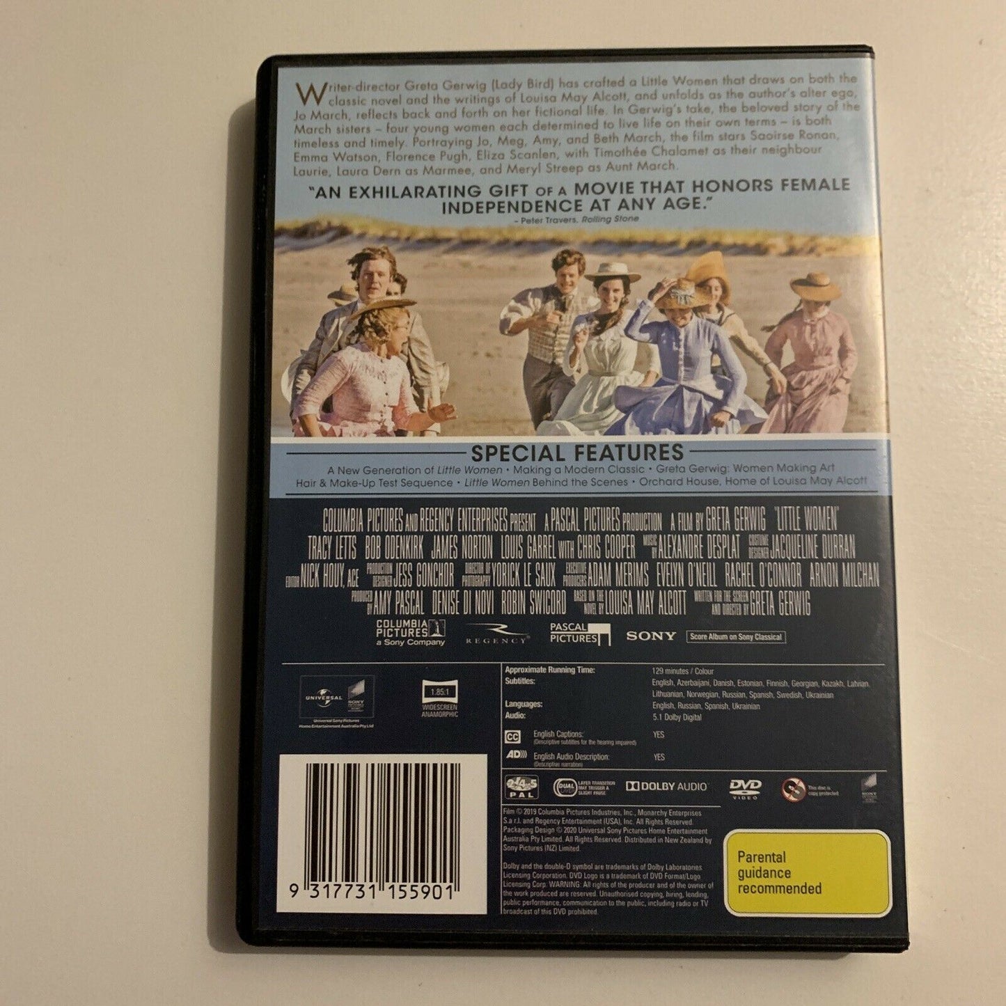 Little Women (DVD, 2019) Emma Watson, Laura Dern, Meryl Streep. Region 4&2