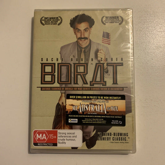 *New Sealed* Borat (DVD, 2006) Sacha Baron Cohen, Ken Davitian, Region 4
