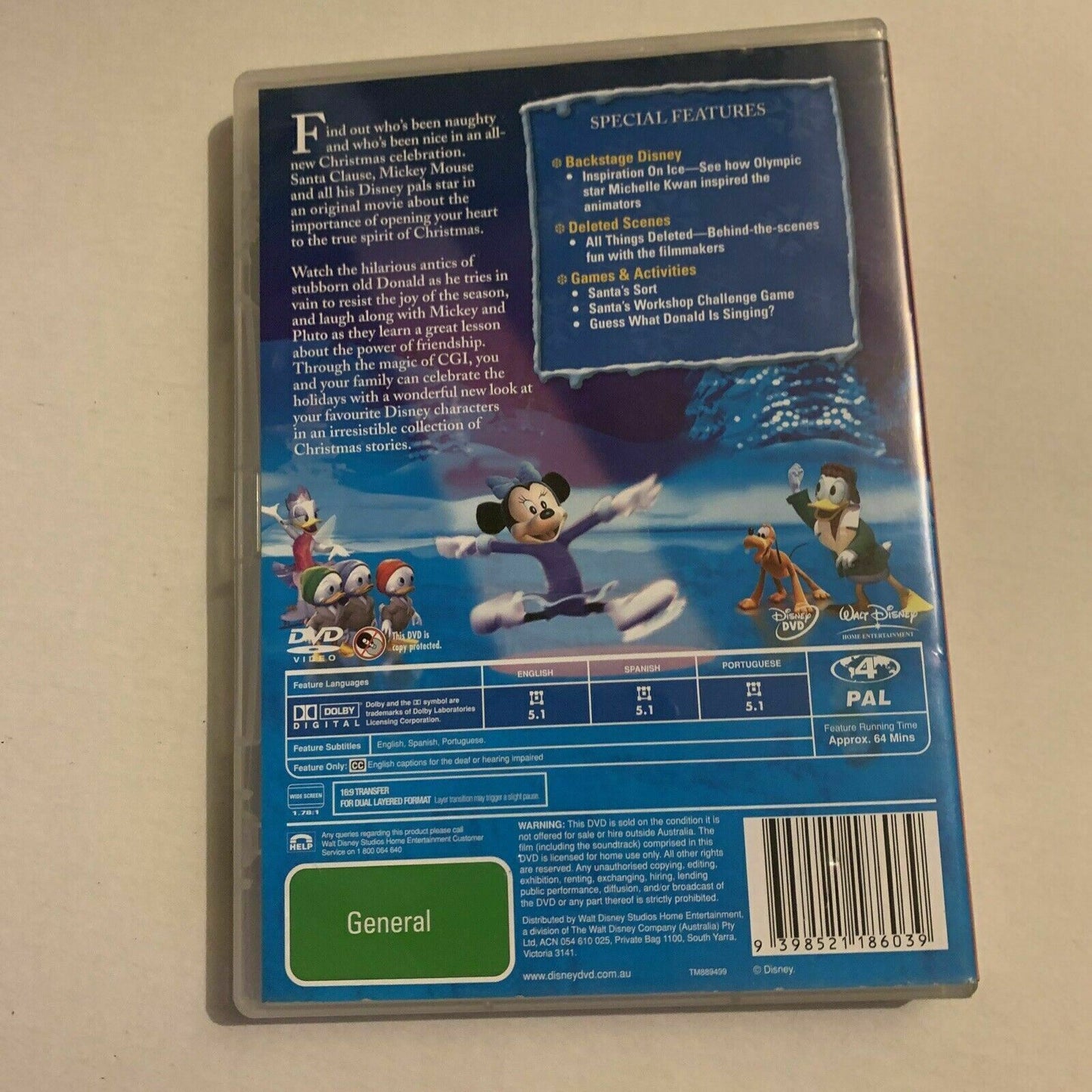 Disney - Mickey's Twice Upon A Christmas (DVD, 2010) Region 4&2