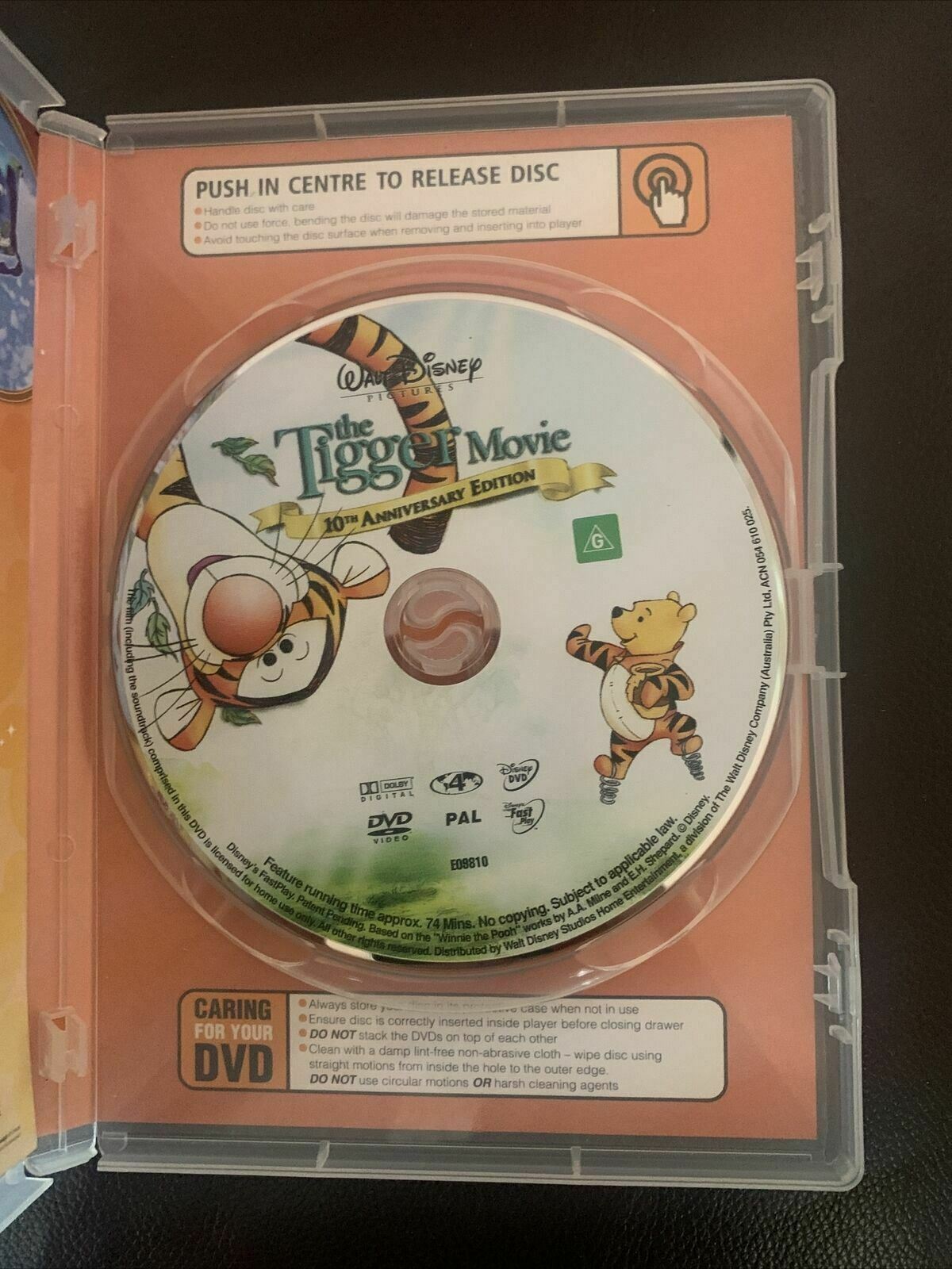 Disney The Tigger Movie - 10th Anniversary Edition (DVD, 2000) Region 4