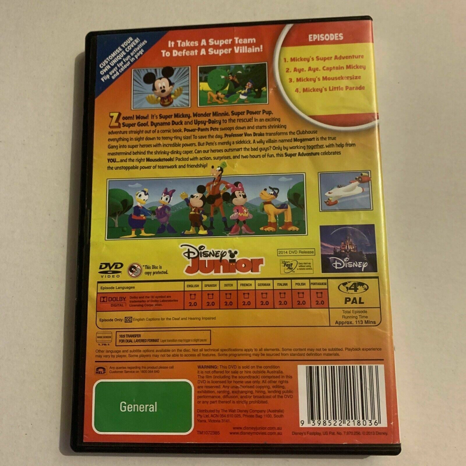 Mickey Mouse Clubhouse: Super Adventure! (DVD) 