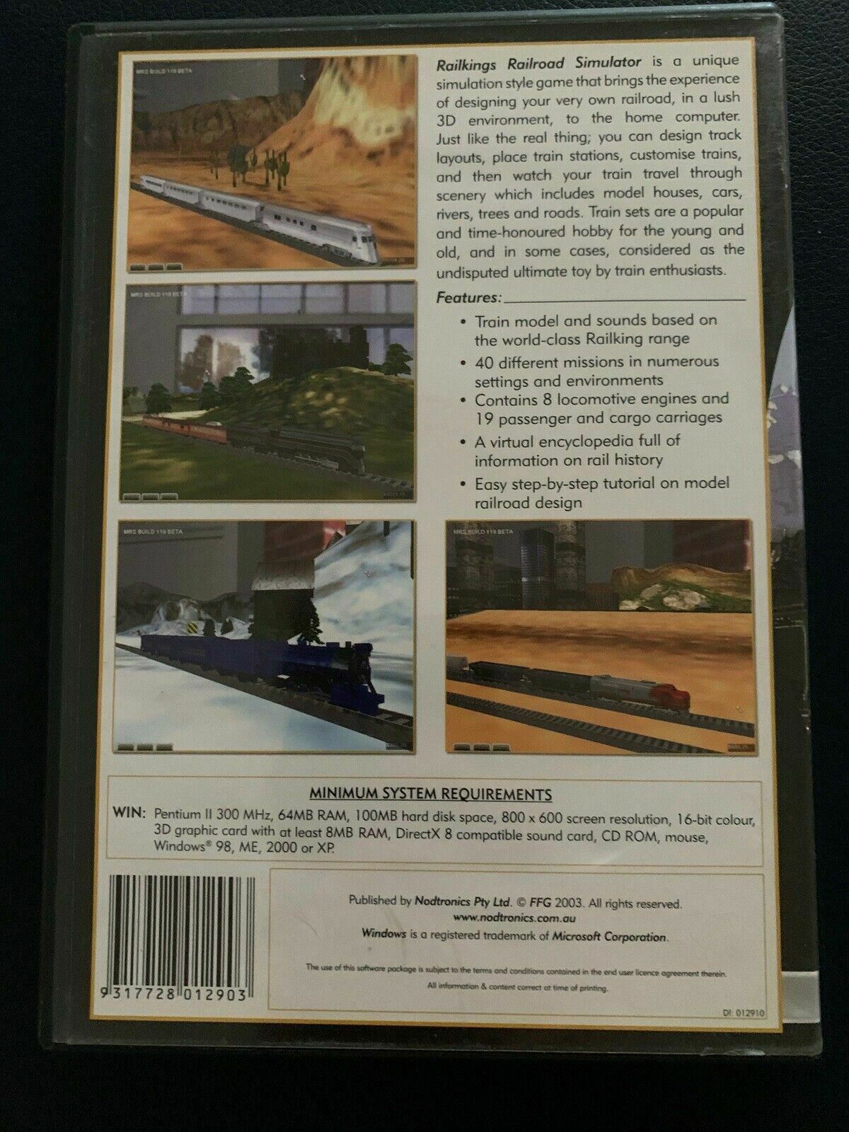 RailKing’s Railroad Simulator PC CD Win 98 XP Game Railkings