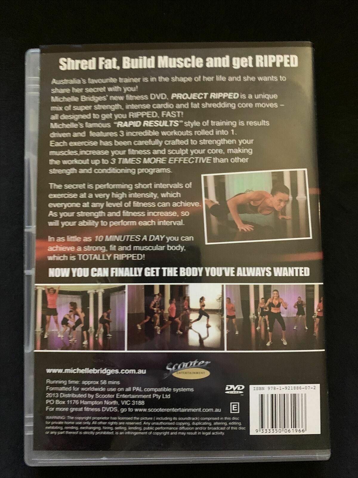 Michelle Bridges  Project Ripped (DVD) All Regions