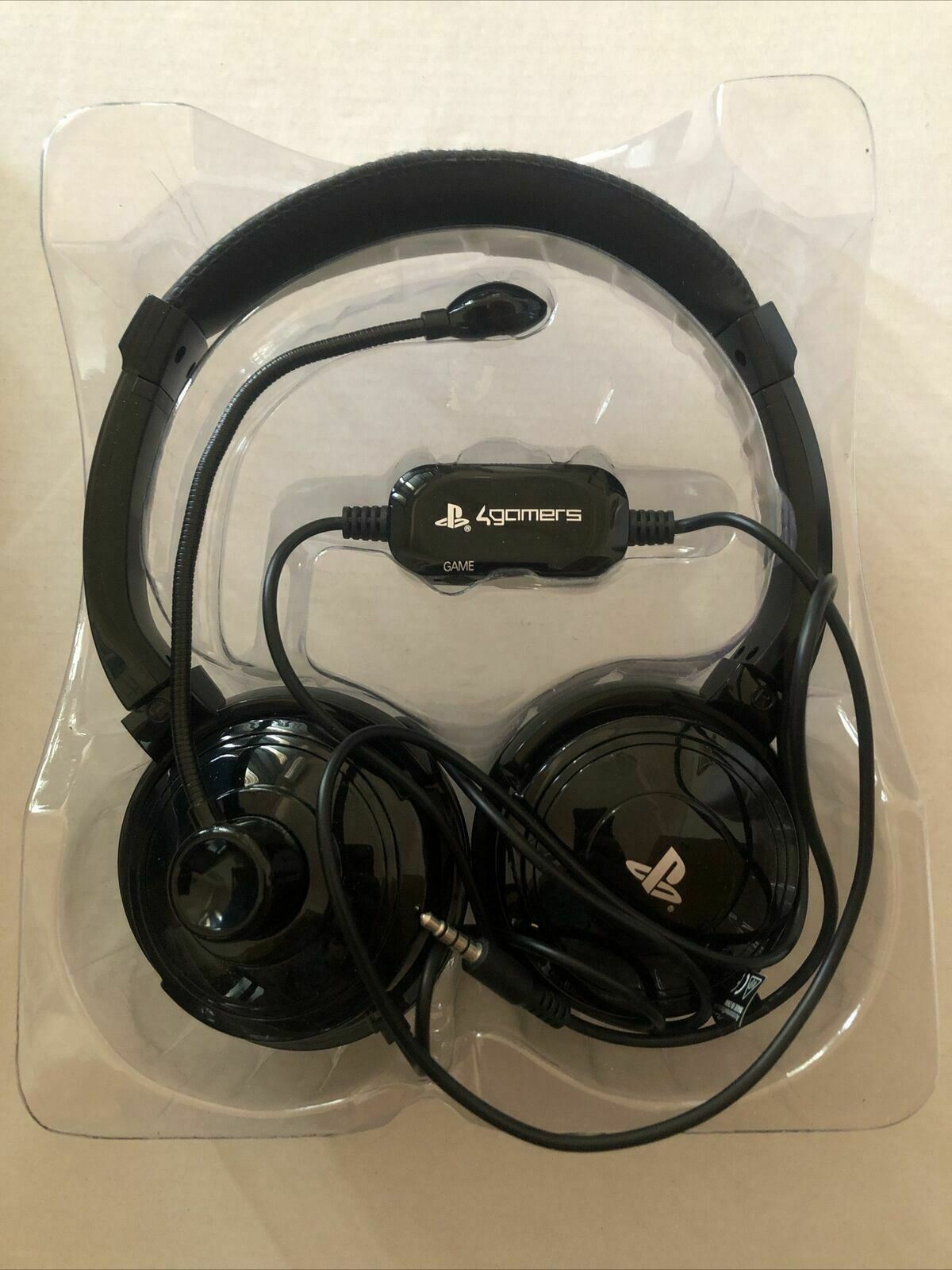 4Gamers PRO4-40 Wired Stereo Gaming Headset PS4 Gaming Headphones Mic 3.5mm