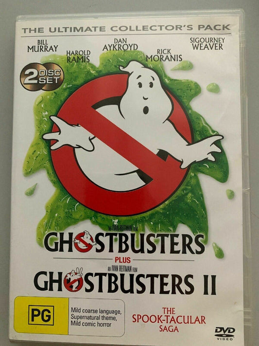 Ghostbusters 1 & 2 (DVD) Bill Murray, Harold Ramis, Dan Aykroyd. Region 4
