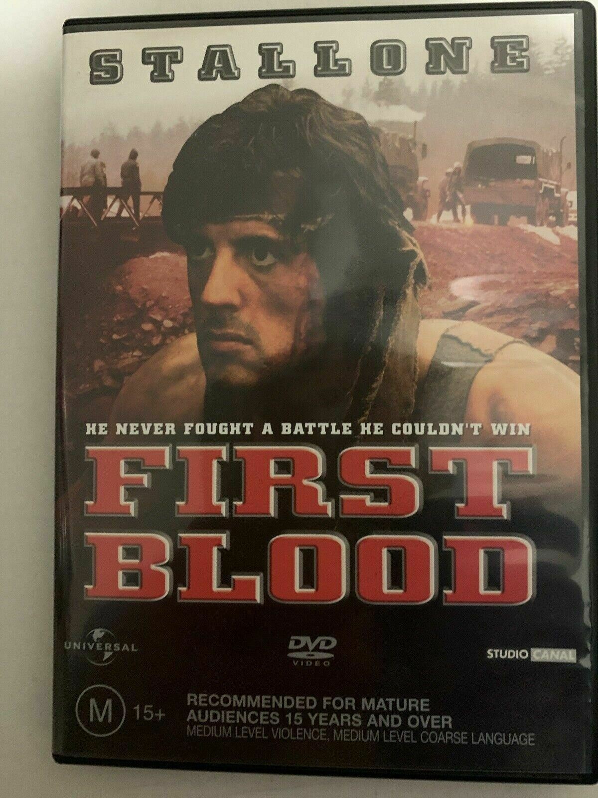 First Blood (DVD, 1982) Sylvester Stallone. Region 4,2