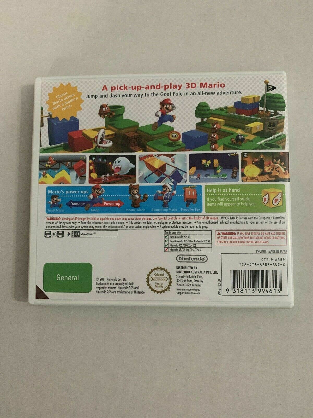 Super Mario 3D Land Nintendo 3DS Game NEW