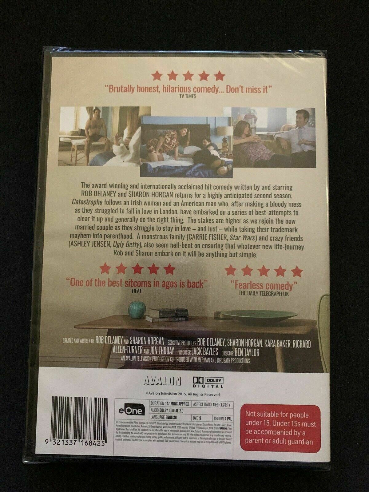 *New Sealed* Catastrophe : Season 2 (DVD, 2016) Rob Delaney, Sharon Horg Region4