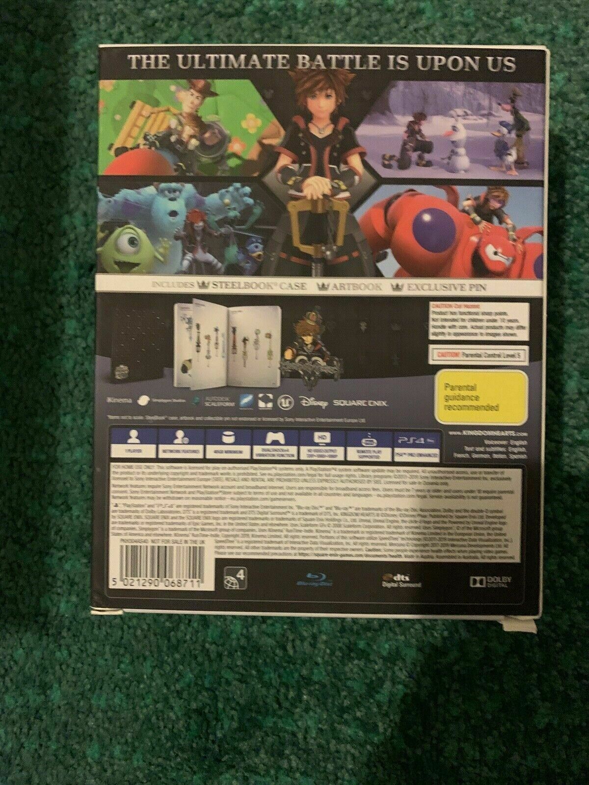 *New* Kingdom Hearts III -- PS4 Deluxe Edition 2019 & Pete Gallery Figurine