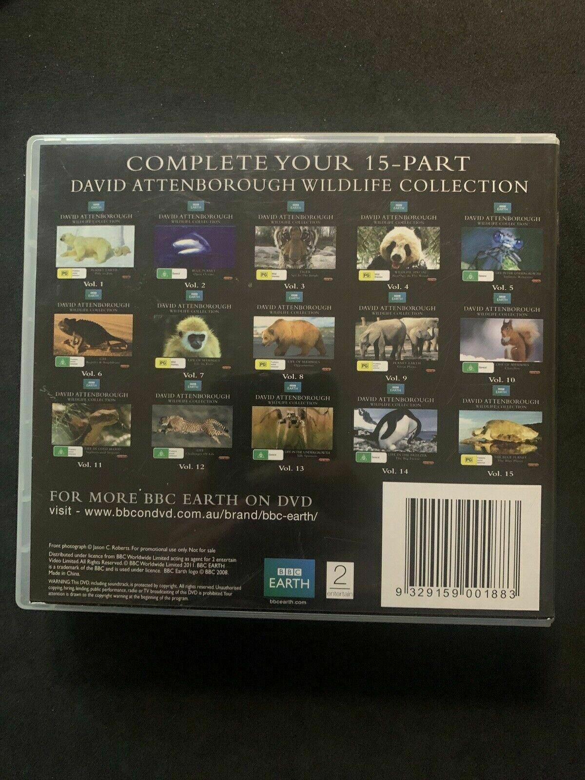 BBC Earth Wildlife Collection (DVD, 15-Disc) David Attenborough