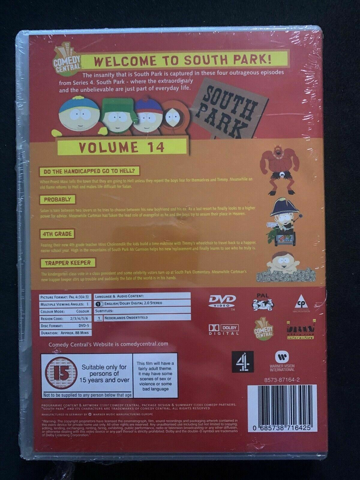 *New Sealed* South Park : Series 4 : Vol 14 (DVD) Region 2,3,4,5,6