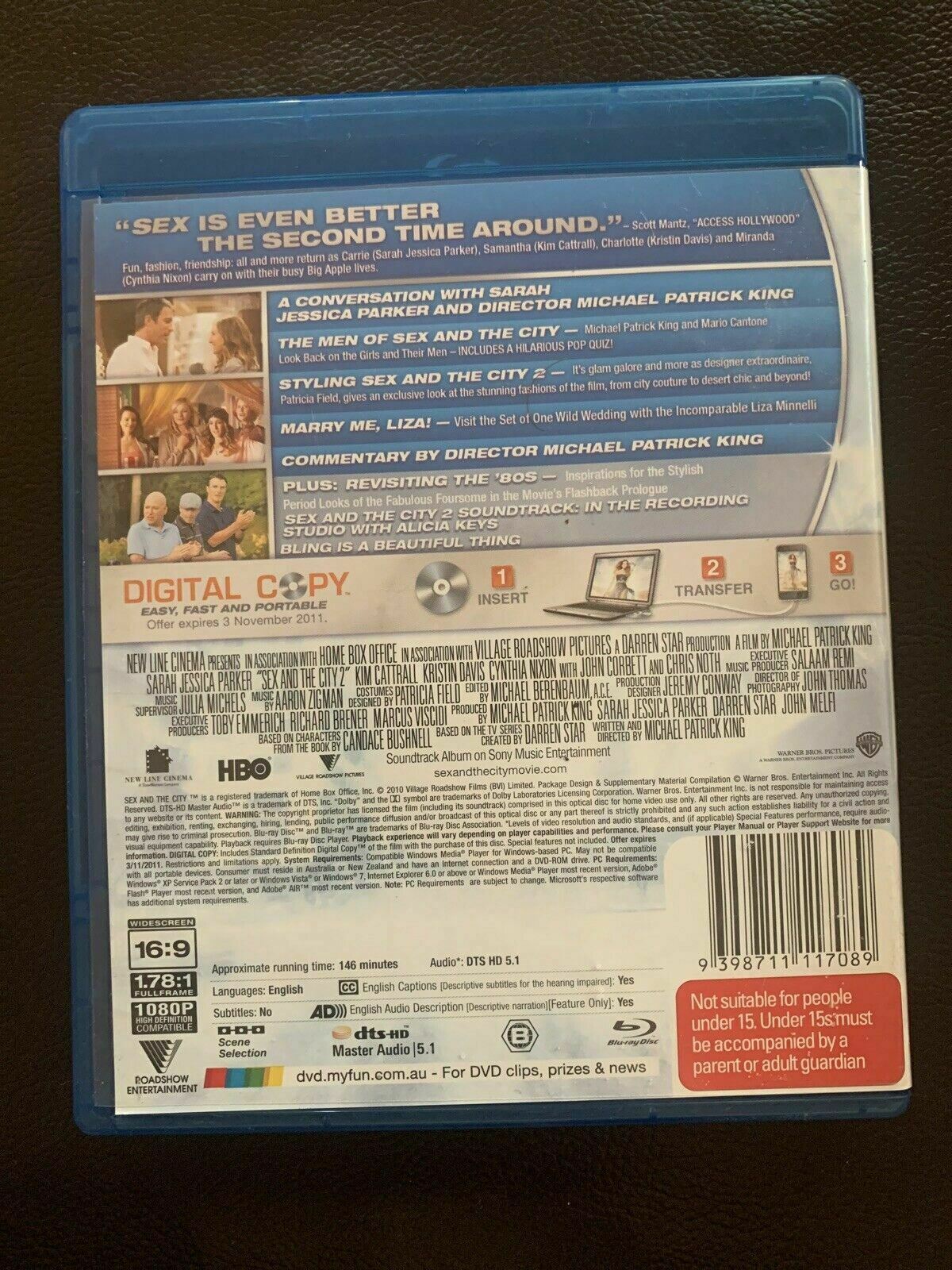 Sex And The City 1 & 2 - The Movie (Blu-ray) Region B