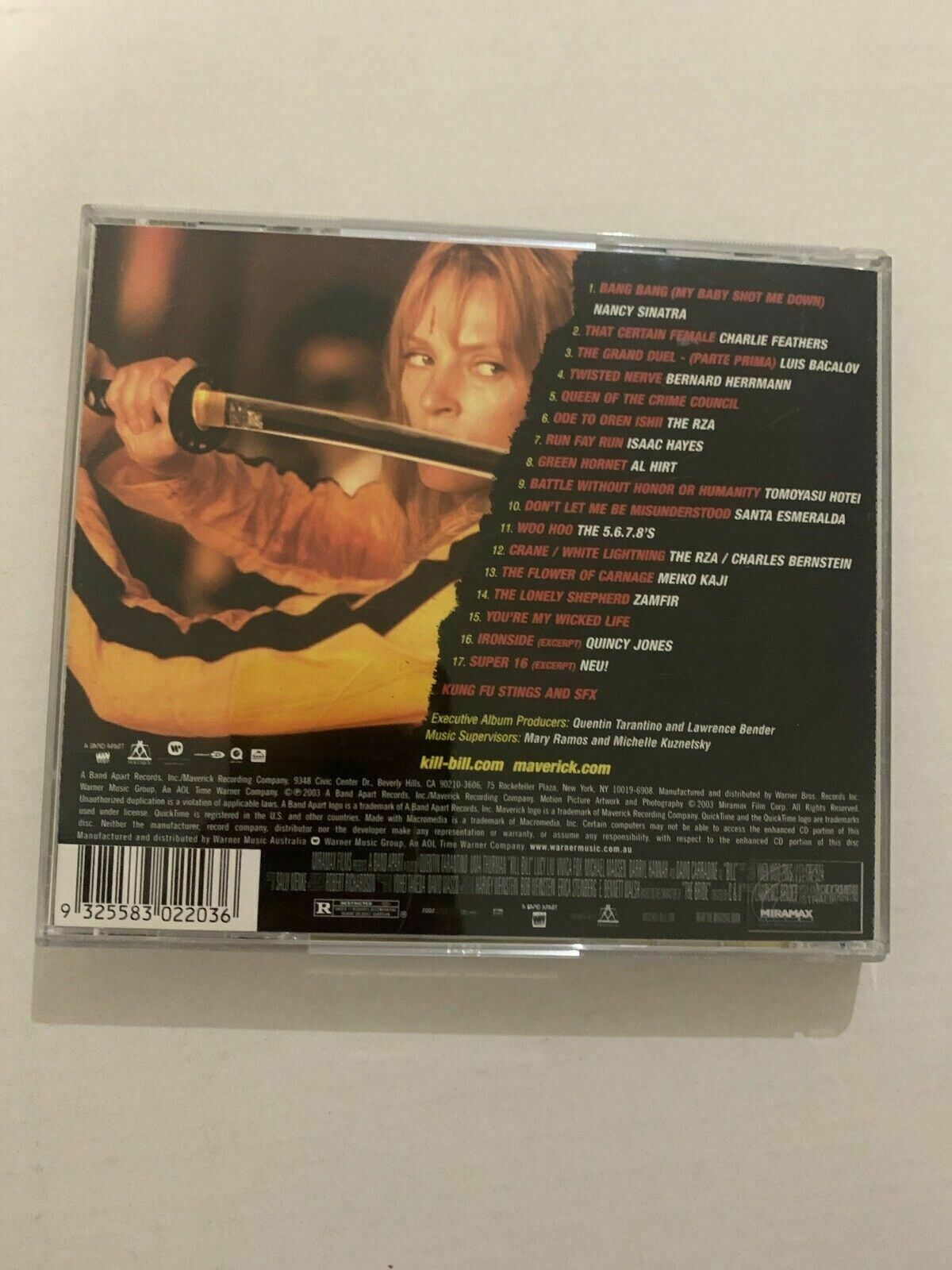 Kill Bill - Vol. 1 - Original Soundtrack. A Quentin Tarantino Film. CD Enhanced