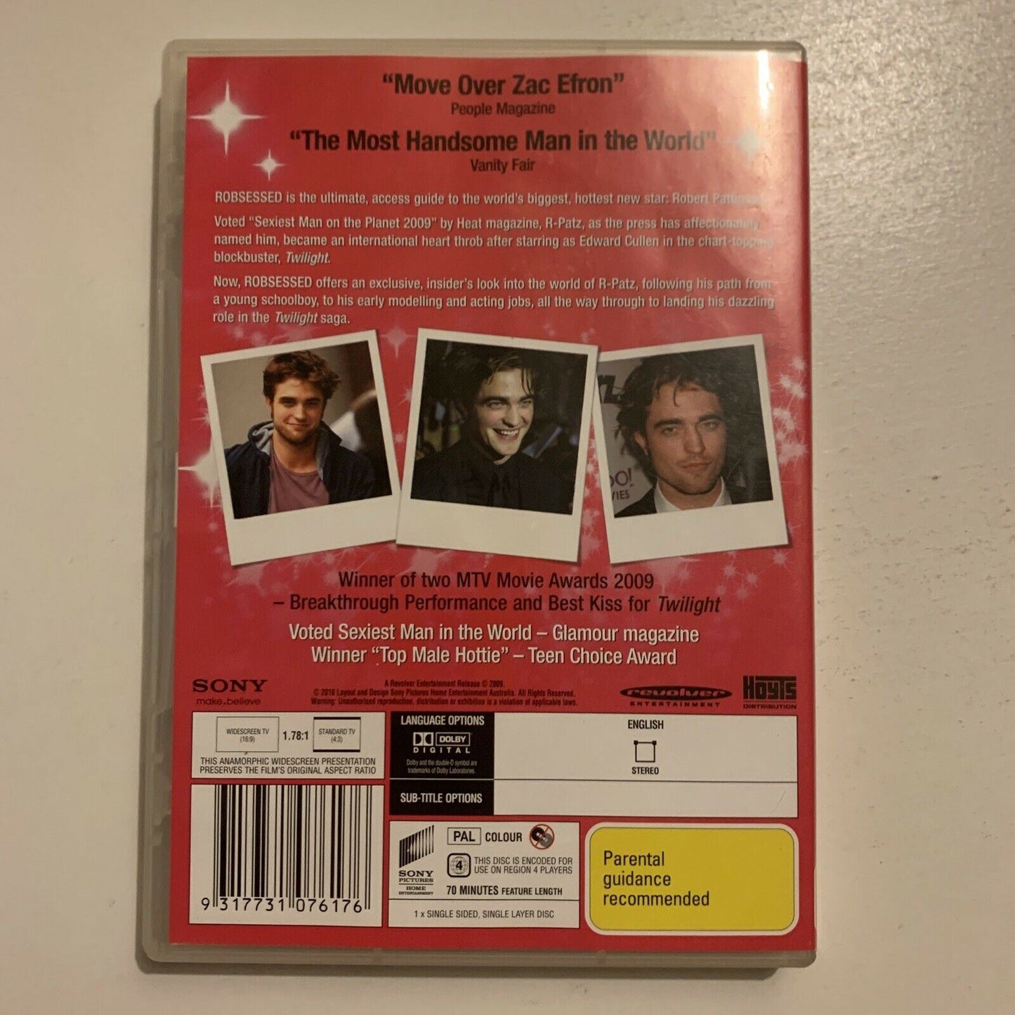 Robsessed (DVD, 2009) Robert Pattinson, Charlotte Reather. Documentary Region 4