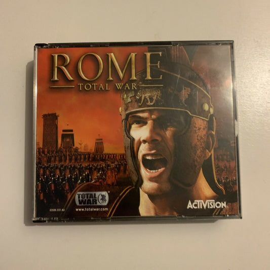 Rome: Total War (PC CDROM, 2004, 3-Disc) Windows Game