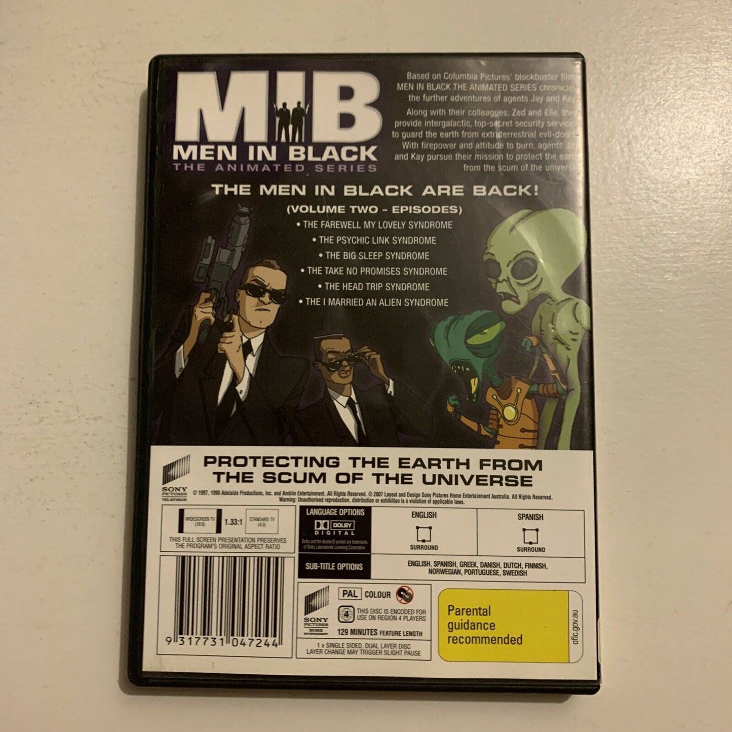 Men In Black - The Animated Series : Season 1 - Vol 2 (DVD, 2006) Region 4