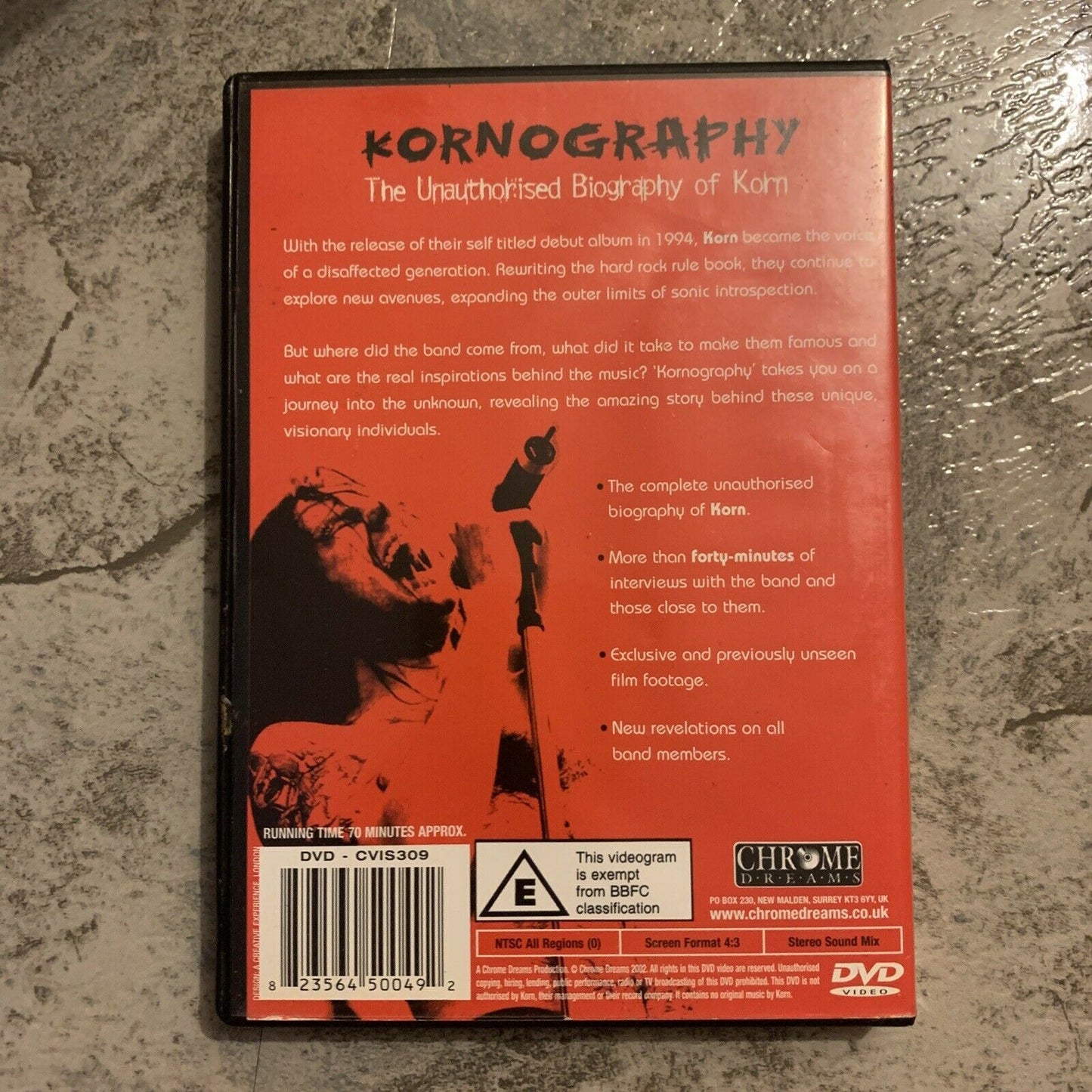 Kornography - The Unauthorised Biography Of Korn (DVD, 2002) All Regions