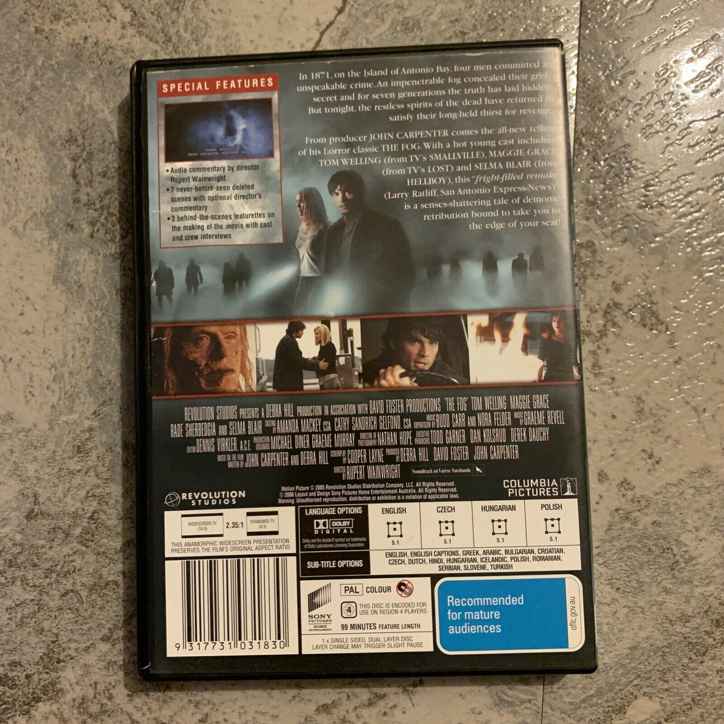 The Fog (DVD, 2005) Selma Blair, Tom Welling, Maggie Grace. Region 4