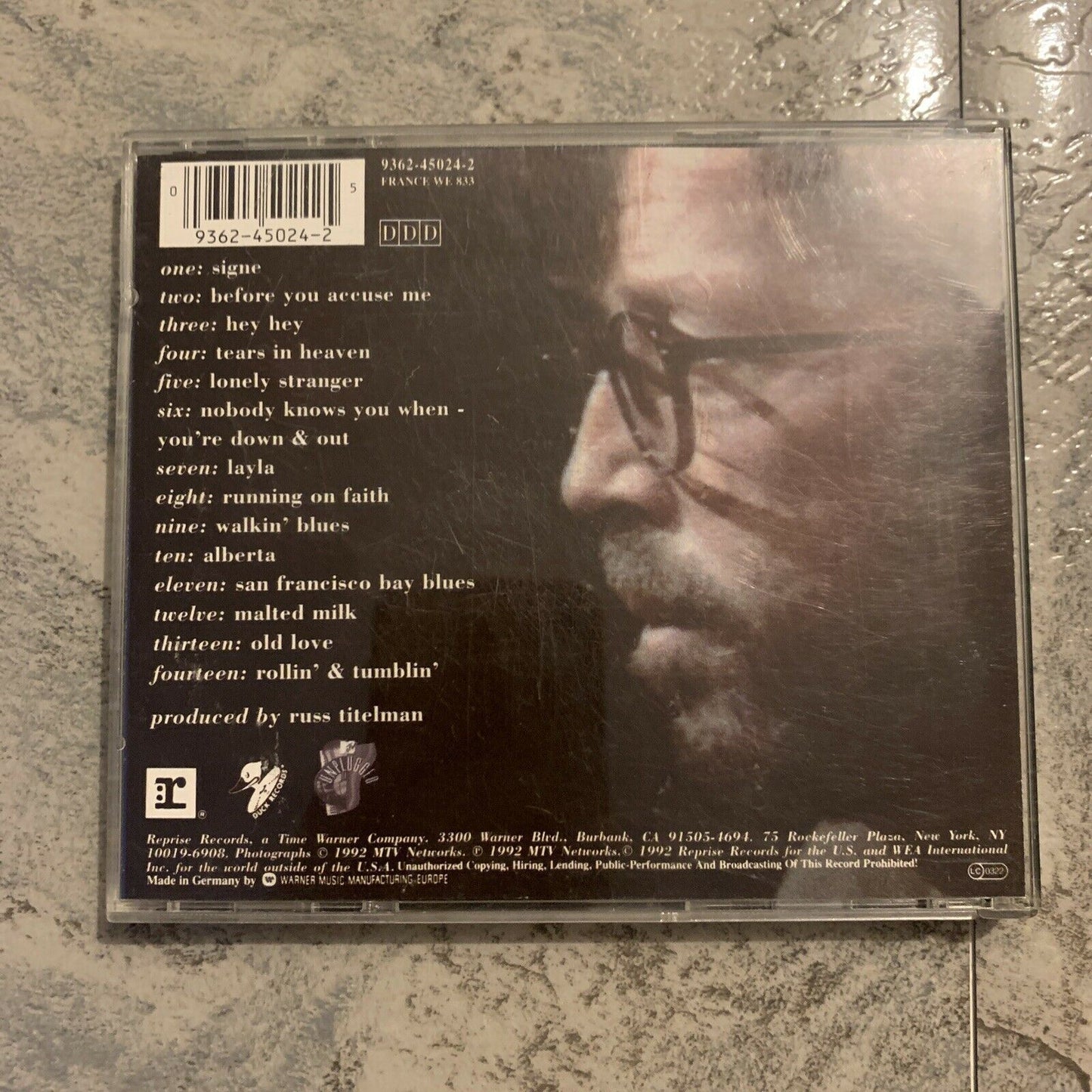 MTV Unplugged by Eric Clapton (CD, 1992)