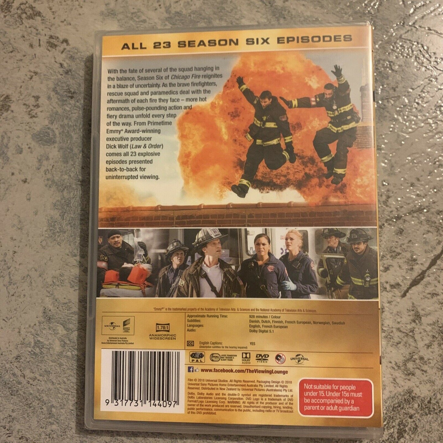 *New Sealed* Chicago Fire : Season 6 (DVD, 2018, 6-Disc Set) Region 4