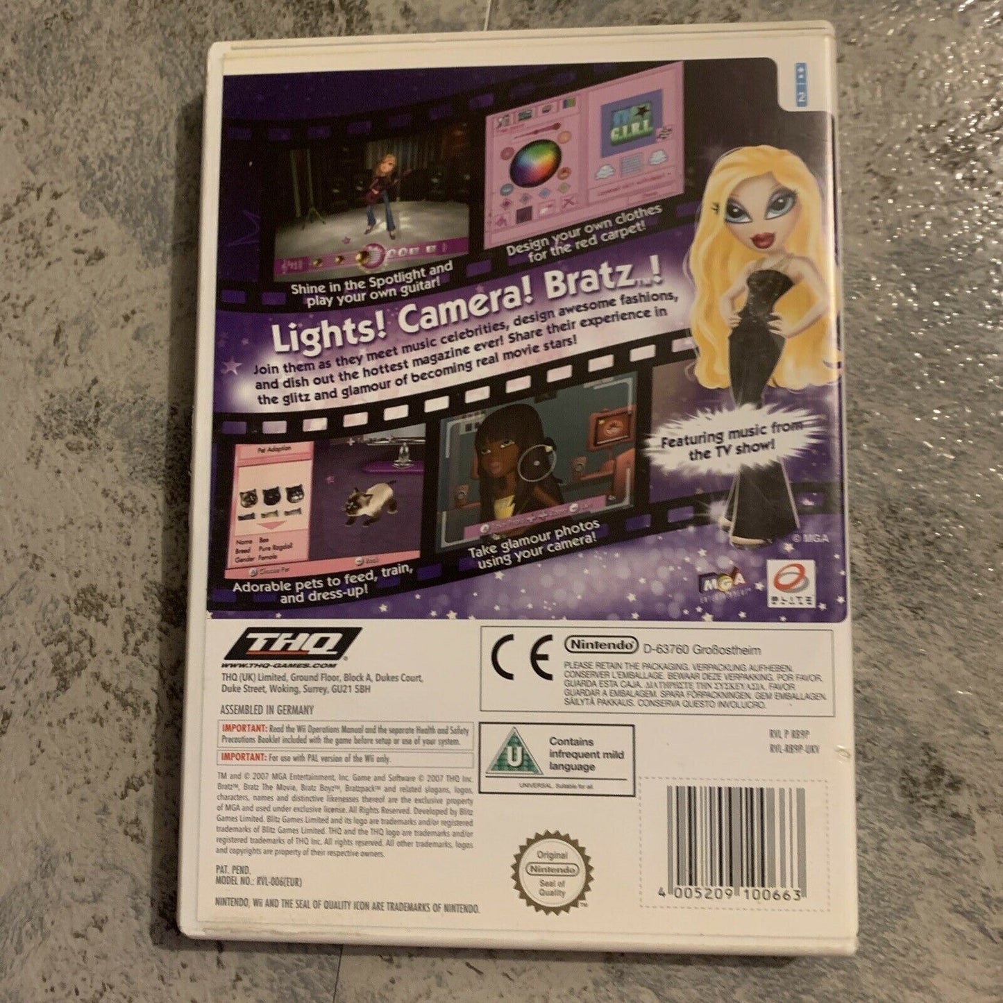 Bratz The Movie - Nintendo Wii PAL Game with Manual